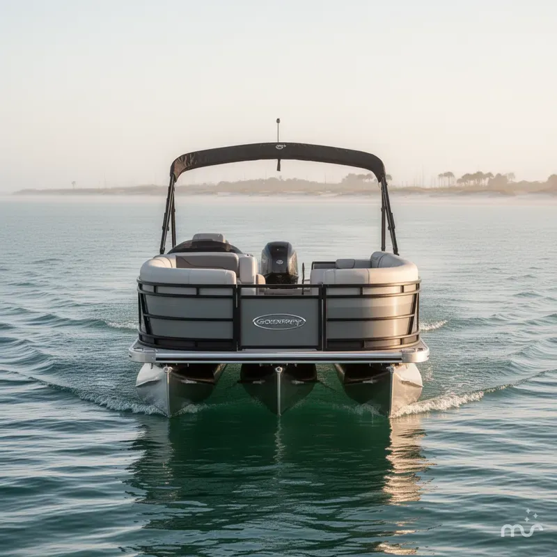 Slide: The Image of Godfrey Sweetwater 22' Flip Lounge Tritoon - 2286 SFLC 2025 - 2