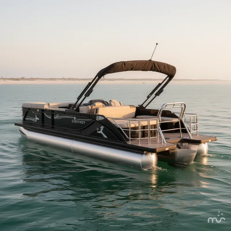 Slide: The Image of Godfrey Sweetwater 22' Flip Lounge Tritoon - 2286 SFLC 2025 - 1