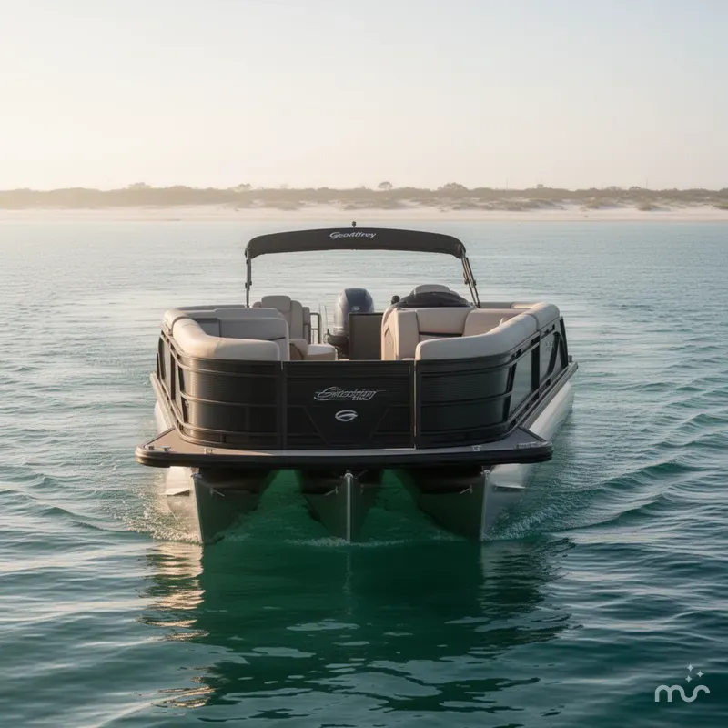 Slide: The Image of Godfrey Sweetwater 22' Flip Lounge Tritoon - 2286 SFLC 2025 - 2