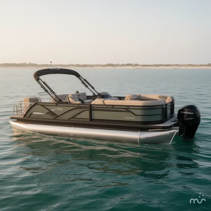 Slide: The Image of Godfrey Sweetwater 22' Flip Lounge Tritoon - 2286 SFLC 2025 - 0