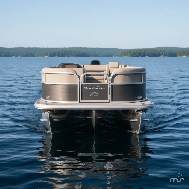 Slide: The Image of Sun Tracker Party Barge 16 DLX 2025 - 1
