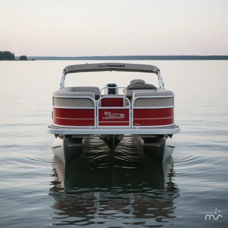 Slide: The Image of Sun Tracker Party Barge 18 DLX 2025 - 1