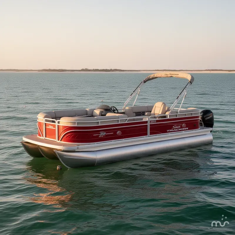 Slide: The Image of Sun Tracker Party Barge 22 XP3 2025 - 2