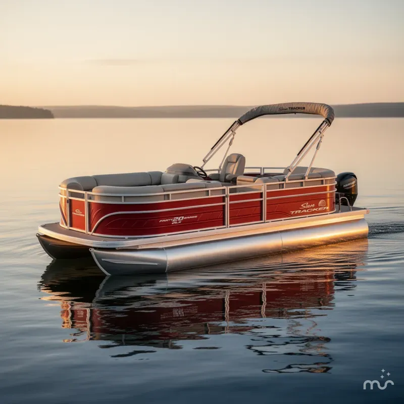Slide: The Image of Sun Tracker Party Barge 20 DLX 2025 - 2