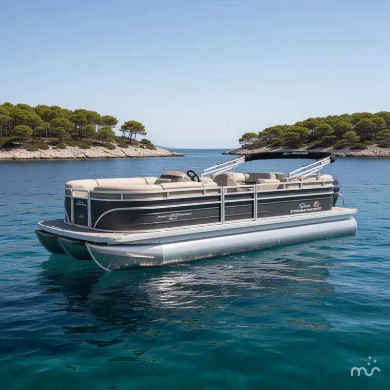 The Image of Sun Tracker Party Barge 22 DLX 2025 - 0