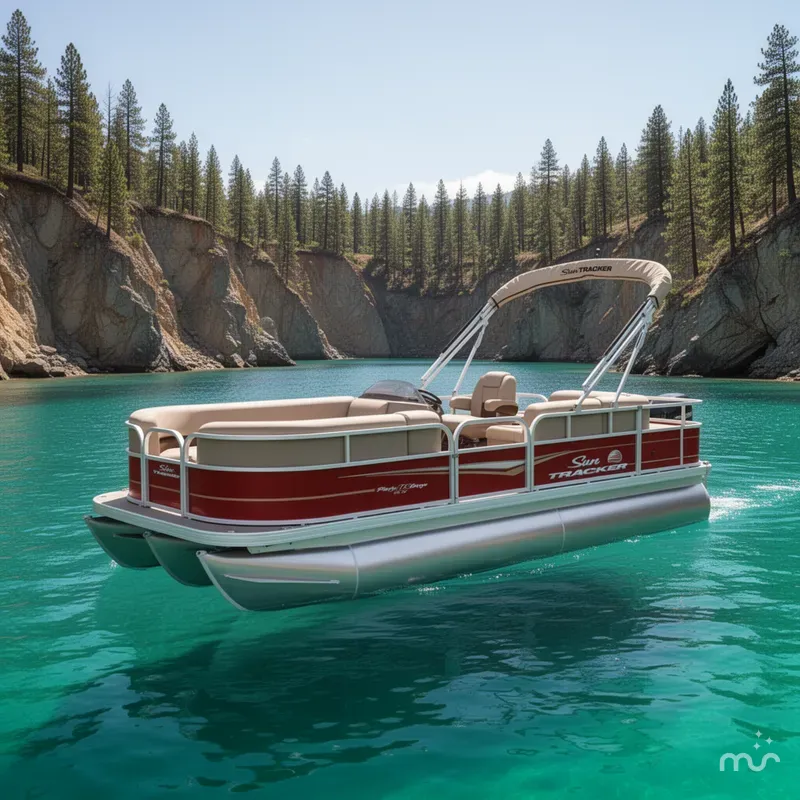 The Image of Sun Tracker Party Barge 18 DLX 2025 - 0