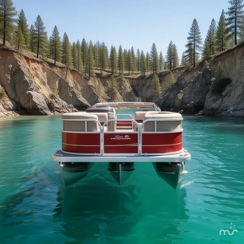 Slide: The Image of Sun Tracker Party Barge 18 DLX 2025 - 3