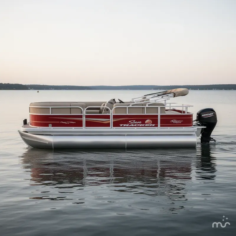 Slide: The Image of Sun Tracker Party Barge 18 DLX 2025 - 0