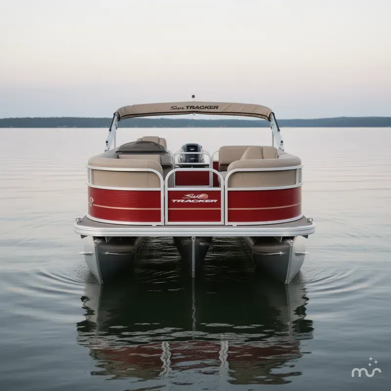 Slide: The Image of Sun Tracker Party Barge 18 DLX 2025 - 1