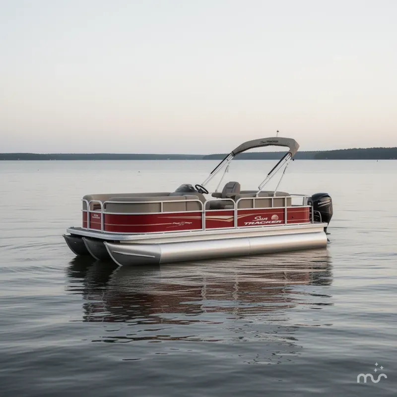 Slide: The Image of Sun Tracker Party Barge 18 DLX 2025 - 2