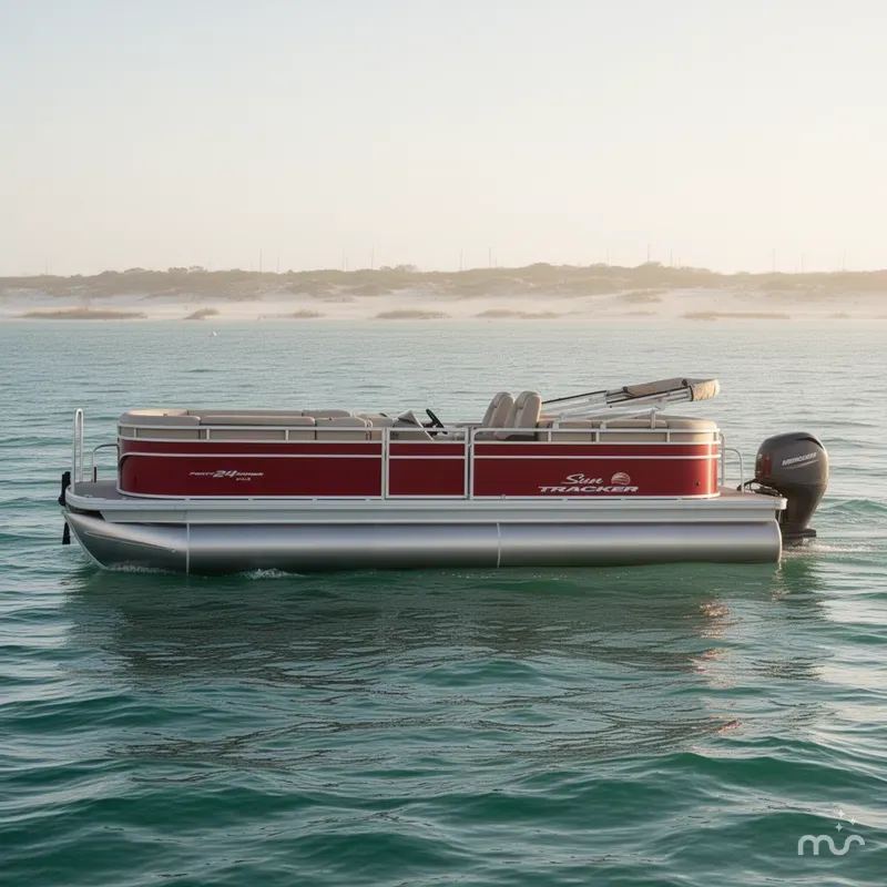 Slide: The Image of Sun Tracker Party Barge 24 DLX 2025 - 0