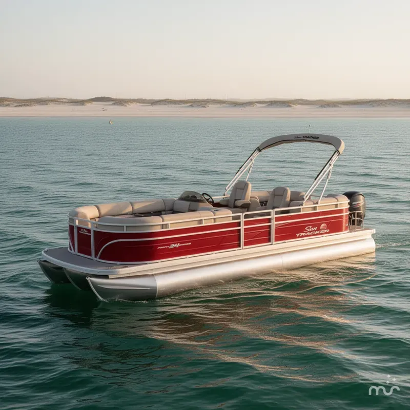 Slide: The Image of Sun Tracker Party Barge 24 DLX 2025 - 2