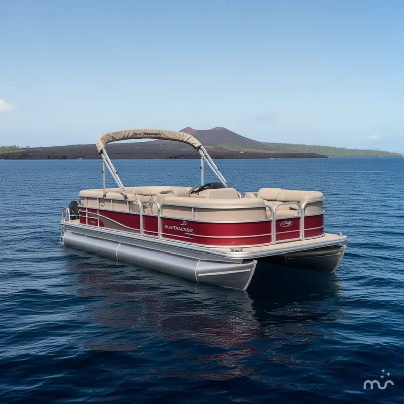 Slide: The Image of Sun Tracker Party Barge 18 DLX 2025 - 3