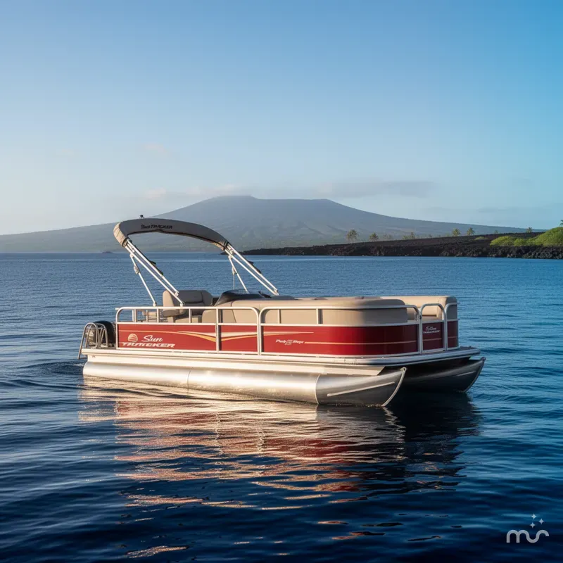 Slide: The Image of Sun Tracker Party Barge 18 DLX 2025 - 4