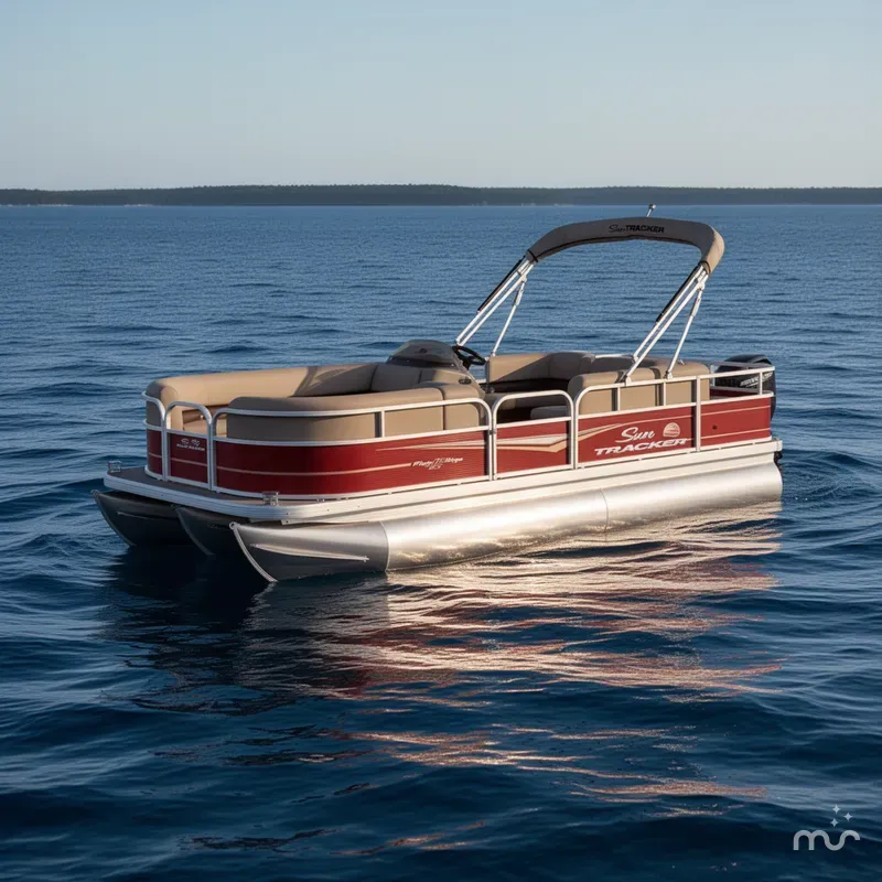 Slide: The Image of Sun Tracker Party Barge 18 DLX 2025 - 2