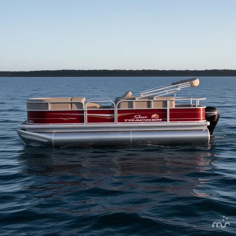 Slide: The Image of Sun Tracker Party Barge 18 DLX 2025 - 1