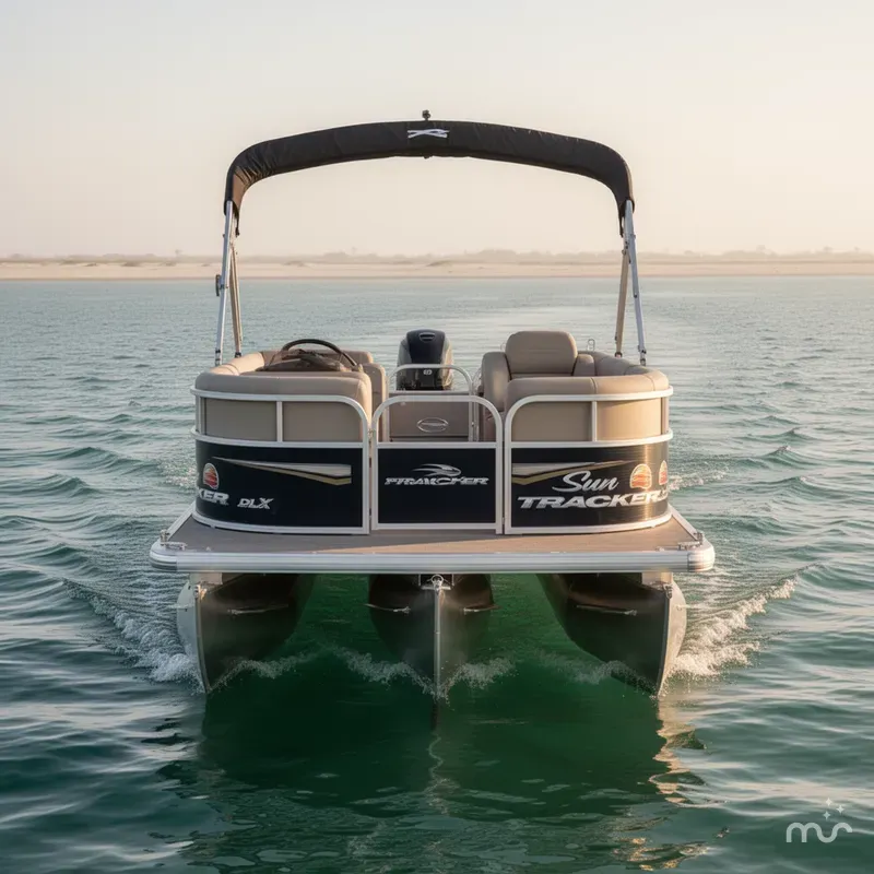 Slide: The Image of Sun Tracker Party Barge 16 DLX 2025 - 3