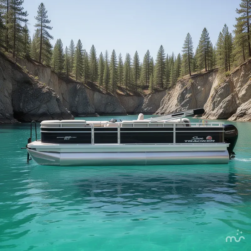 Slide: The Image of Sun Tracker SportFish 22 DLX 2025 - 2