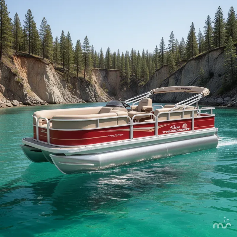 The Image of Sun Tracker Party Barge 18 DLX 2025 - 0