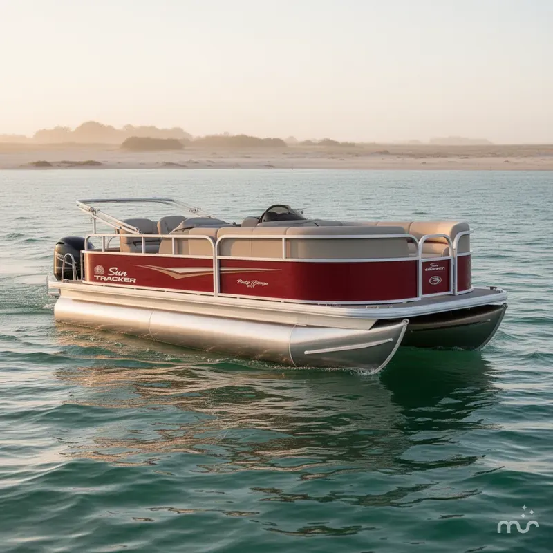 Slide: The Image of Sun Tracker Party Barge 18 DLX 2025 - 0