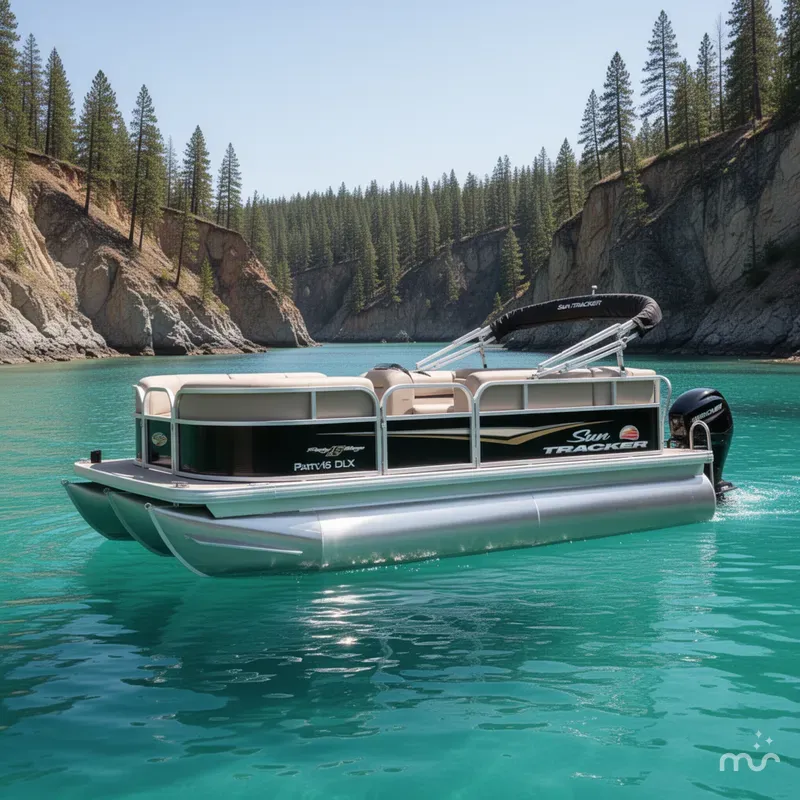 The Image of Sun Tracker Party Barge 16 DLX 2025 - 0