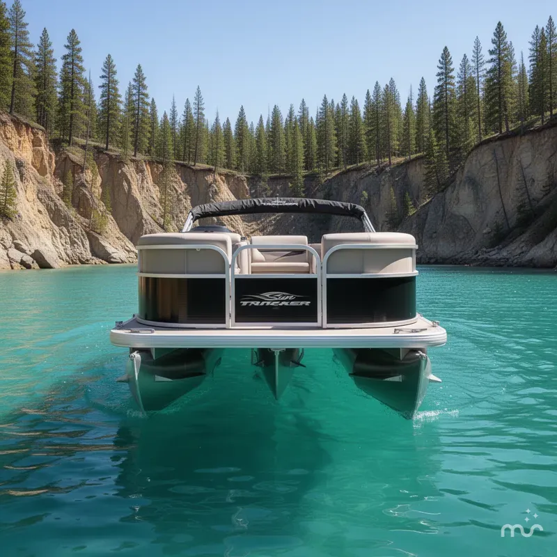 Slide: The Image of Sun Tracker Party Barge 16 DLX 2025 - 3