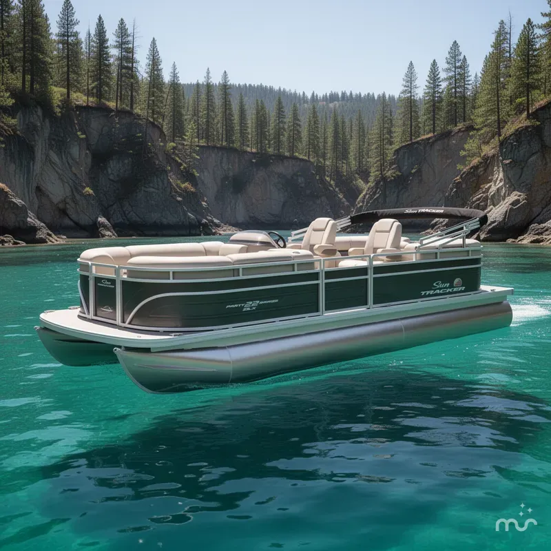 The Image of Sun Tracker Party Barge 22 DLX 2025 - 0
