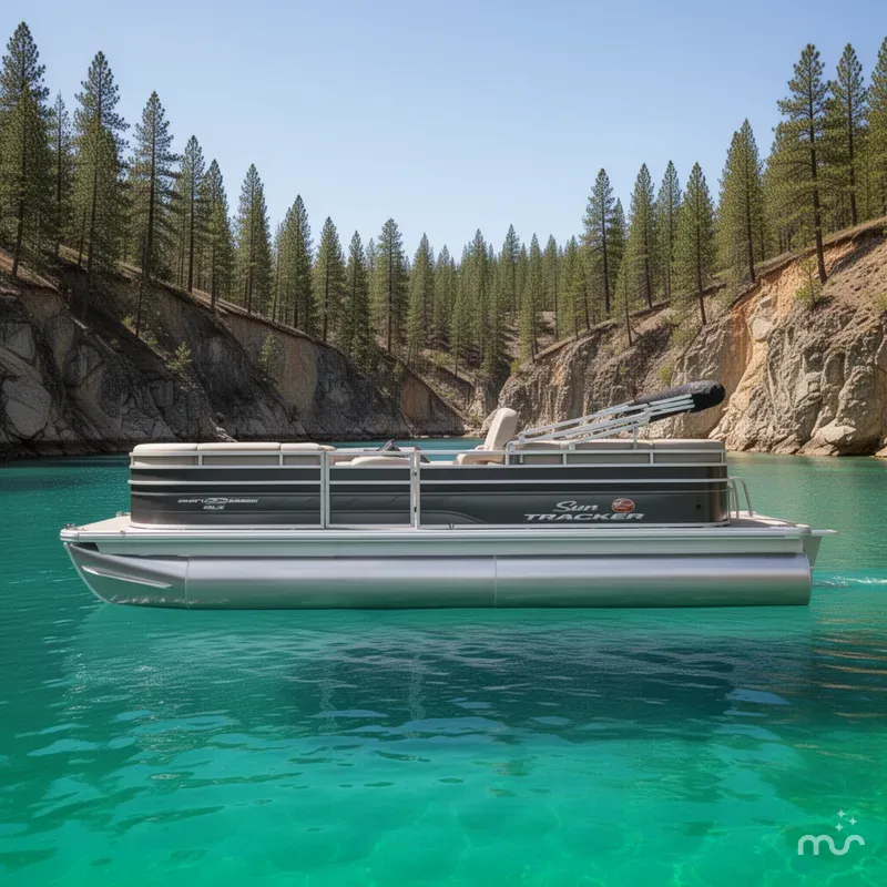 Slide: The Image of Sun Tracker Party Barge 22 DLX 2025 - 2