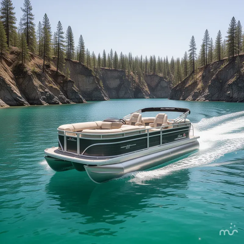 Slide: The Image of Sun Tracker Party Barge 22 DLX 2025 - 4