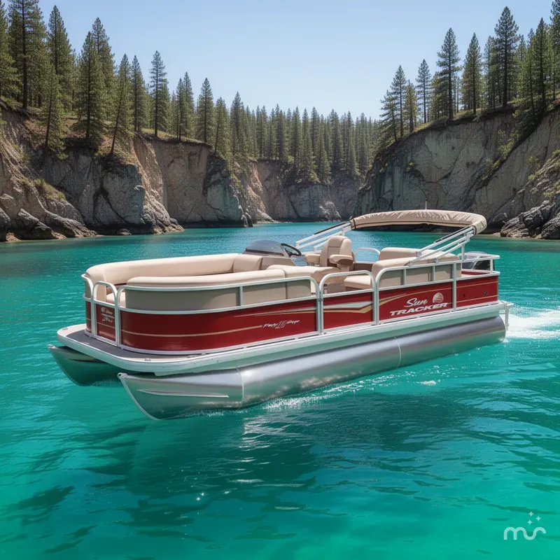 The Image of Sun Tracker Party Barge 18 DLX 2025 - 0