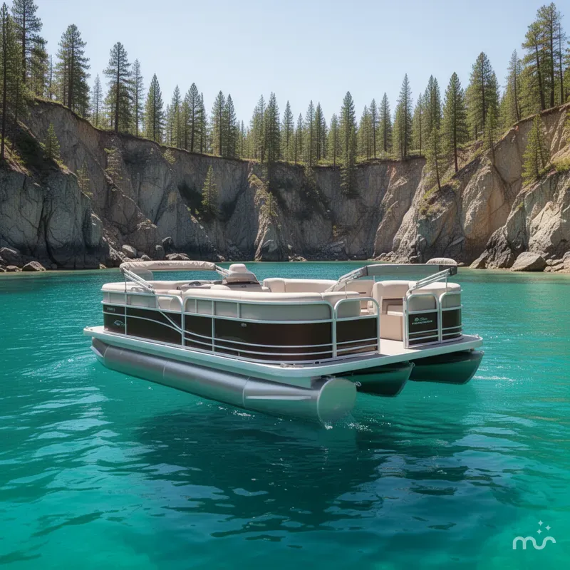 Slide: The Image of Sun Tracker Party Barge 18 DLX 2025 - 3