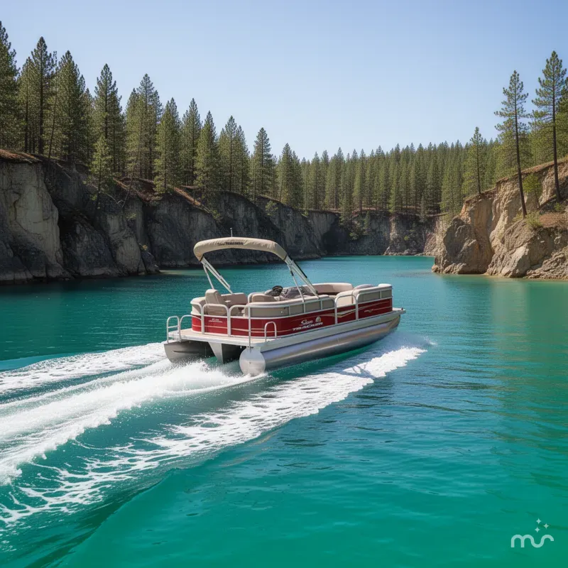 Slide: The Image of Sun Tracker Party Barge 18 DLX 2025 - 4