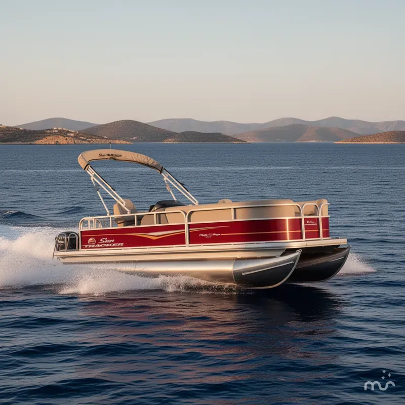Slide: The Image of Sun Tracker Party Barge 18 DLX 2025 - 4