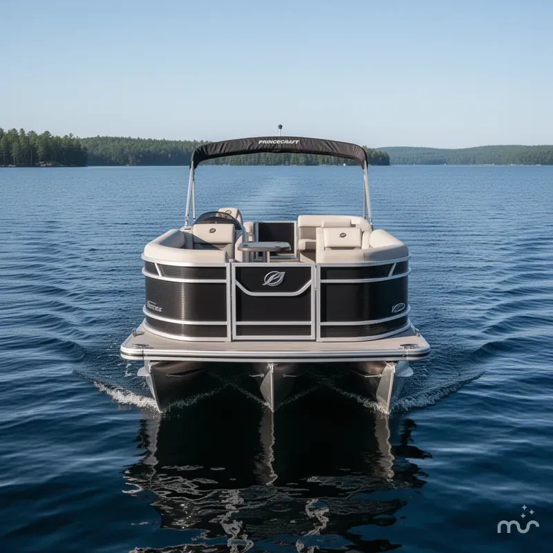 Slide: The Image of Princecraft Vectra 21 Cruise Lounge Pontoon & Mercury 4-Stroke 2025 - 2