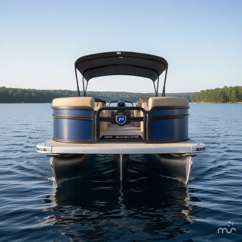 Slide: The Image of Premier 220 Sunscape RF Tritoon - Mercury 150HP 2025 - 0