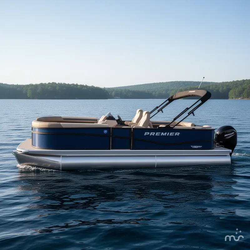 Slide: The Image of Premier 220 Sunscape RF Tritoon - Mercury 150HP 2025 - 1