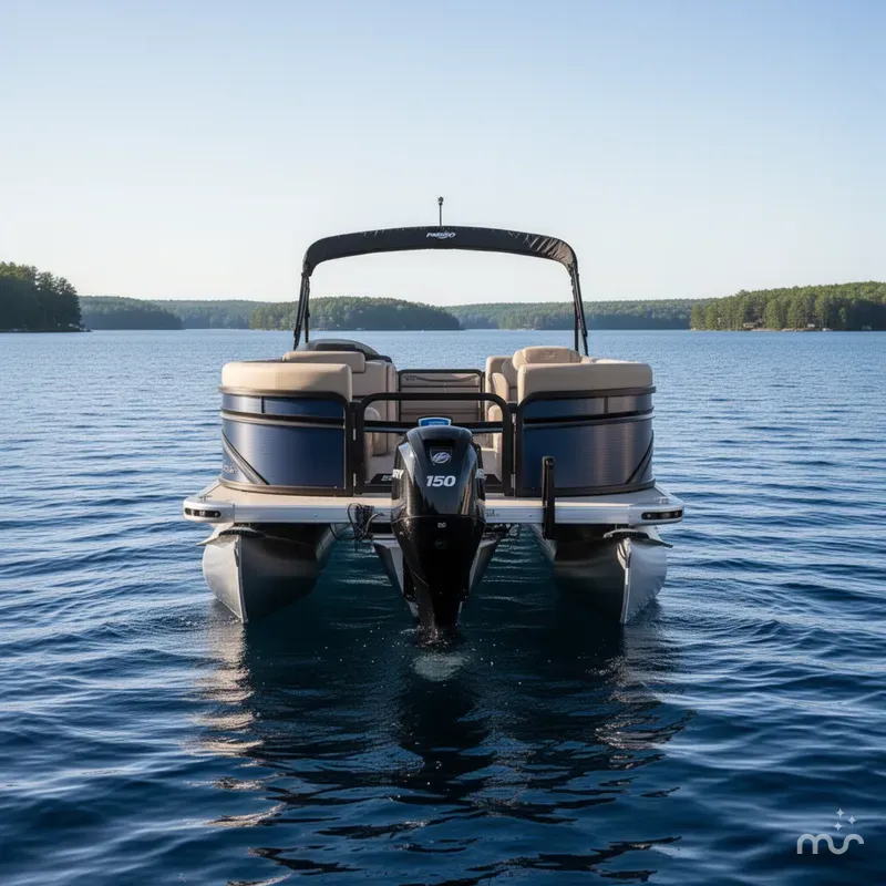 Slide: The Image of Premier 220 Sunscape RF Tritoon - Mercury 150HP 2025 - 2