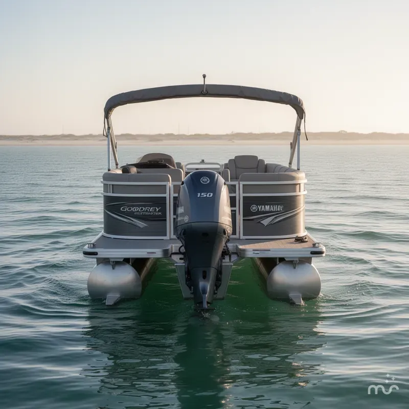 Slide: The Image of Godfrey Sweetwater 2286 SBX with 150 HP Yamaha 2026 - 1
