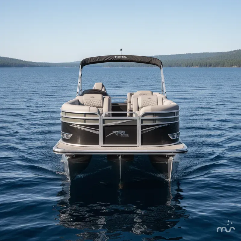 Slide: The Image of Tahoe Cascade 2385 Swingback (VRL) Tritoon & Honda 4-Str 2025 - 1