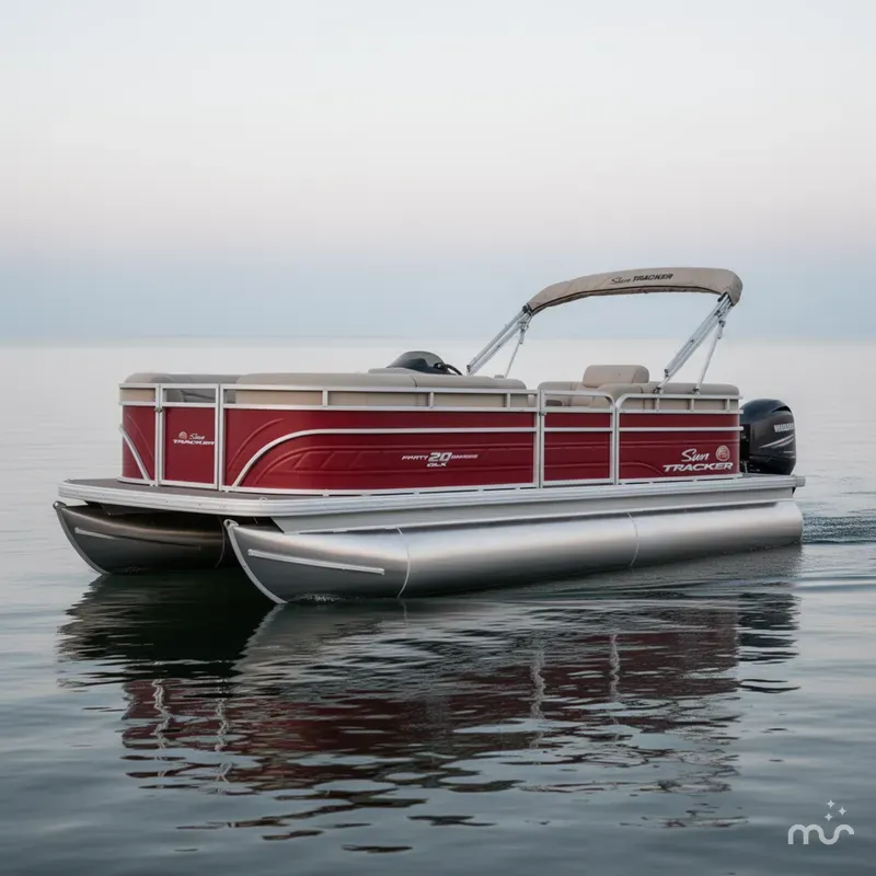 Slide: The Image of Sun Tracker Party Barge 20 DLX 2025 - 0