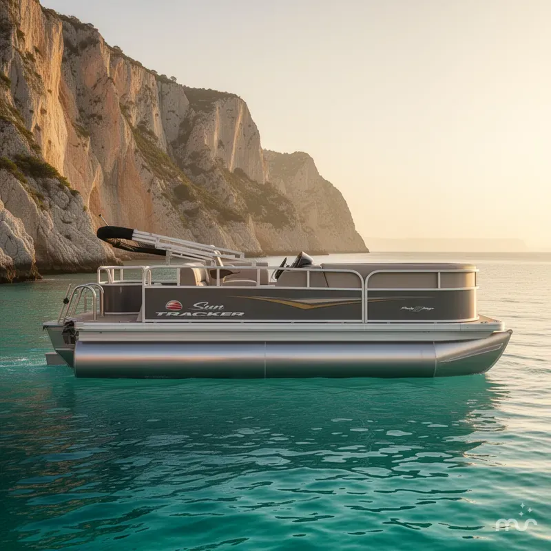 Slide: The Image of Sun Tracker Party Barge 18 DLX 2025 - 2