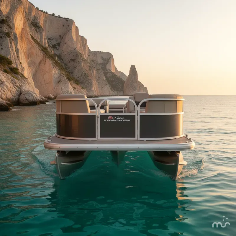 Slide: The Image of Sun Tracker Party Barge 18 DLX 2025 - 3