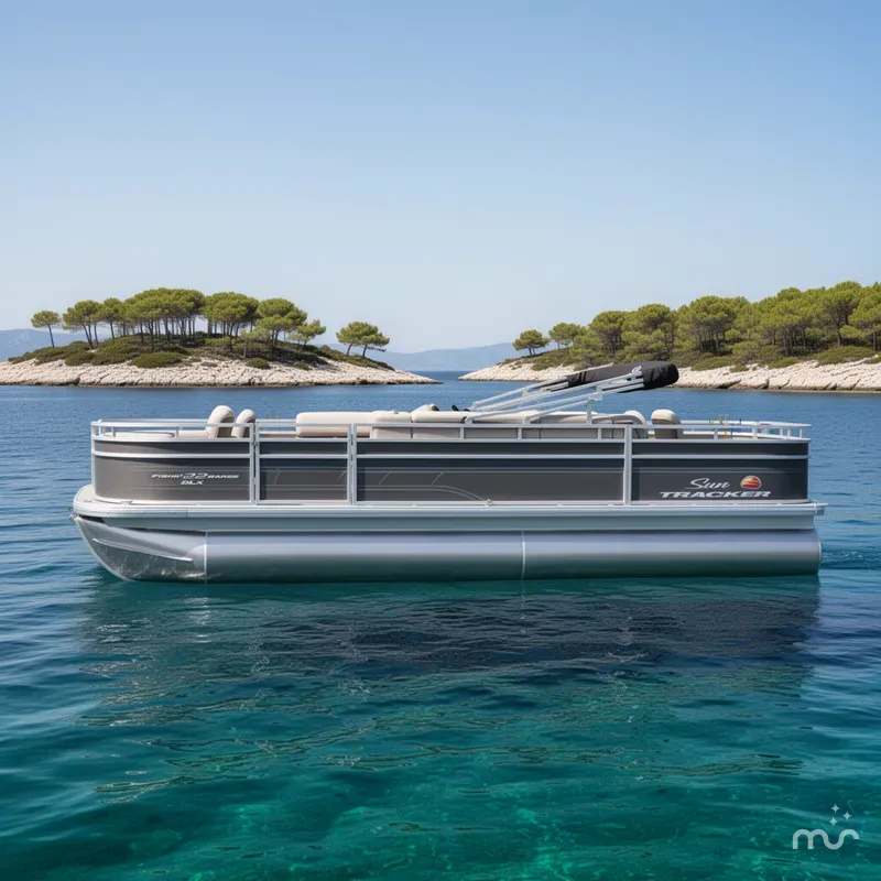 Slide: The Image of Sun Tracker Fishin' Barge 22 DLX 2025 - 2