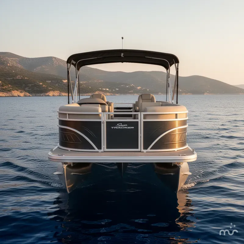 Slide: The Image of Sun Tracker Party Barge 22 DLX 2025 - 1