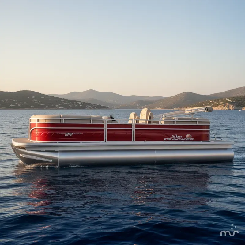 Slide: The Image of Sun Tracker Party Barge 22 DLX 2025 - 2
