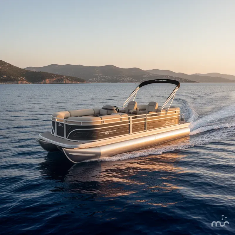 Slide: The Image of Sun Tracker Party Barge 22 DLX 2025 - 4