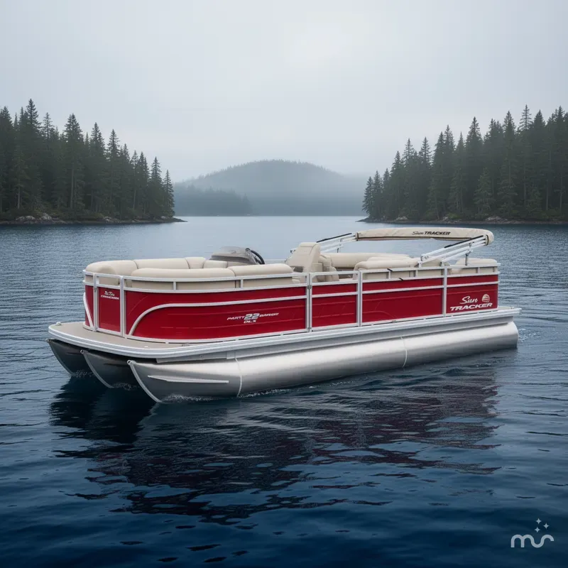 The Image of Sun Tracker Party Barge 22 RF DLX 2025 - 0