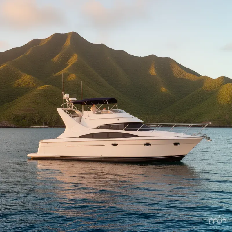 Slide: The Image of Carver Yachts 410 Sport Sedan 2002 - 2