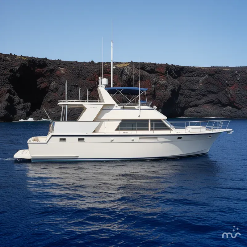 Slide: The Image of Hatteras 48 Cockpit Motor Yacht 1981 - 2