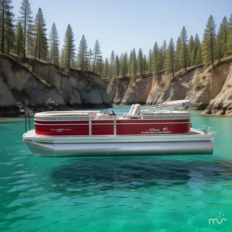 Slide: The Image of Sun Tracker Party Barge 22 XP3 2025 - 2